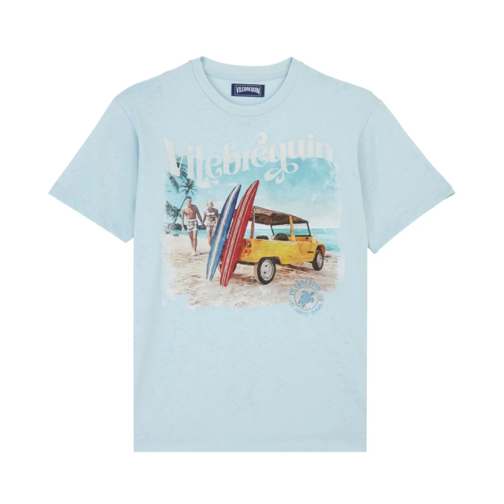Vilebrequin Heren Surf Katoenen T-shirt Blue Heren