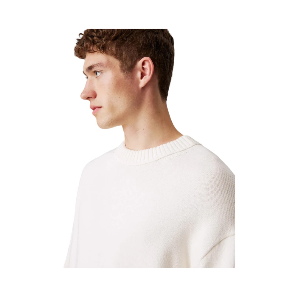 Calvin Klein Jeans Trui met ronde hals Beige Heren