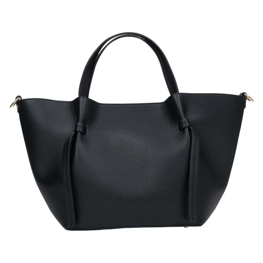 Estro Zwarte Bootvormige Handtas voor Dames gemaakt van Premium Italiaans Echt Leer Black Dames