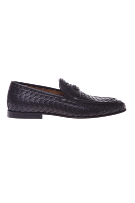dark-brown-woven-leather-loafer