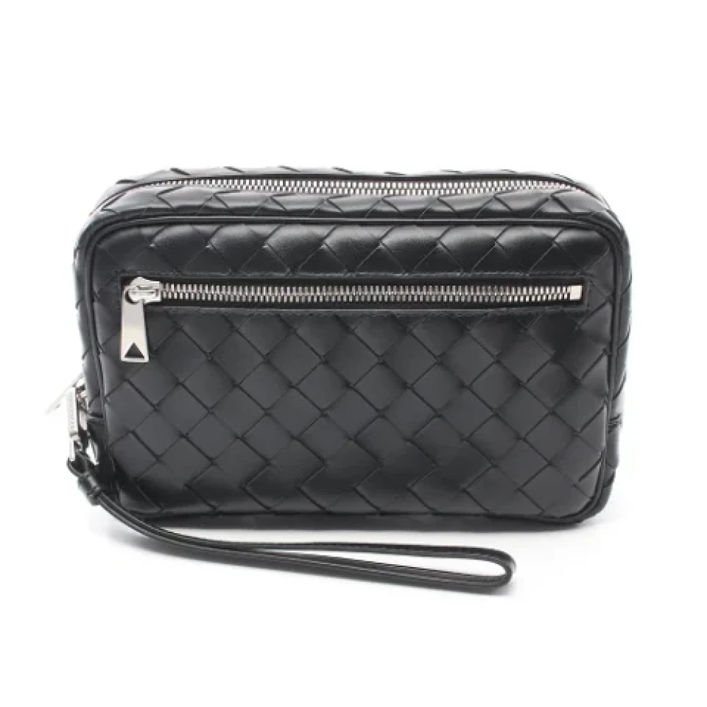 Bottega Veneta Vintage Pre-owned Leather pouches Black Dames