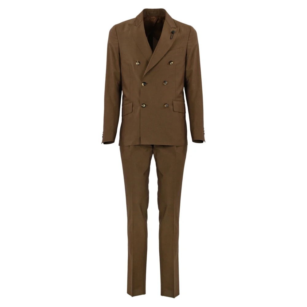 Lardini Suit Sets Brown Heren