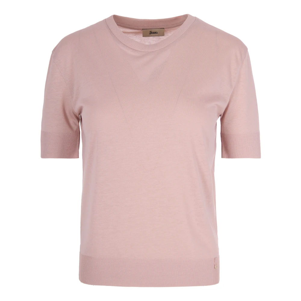 Herno Mujer Rosado Camisetas, Rosa, Talla: M
