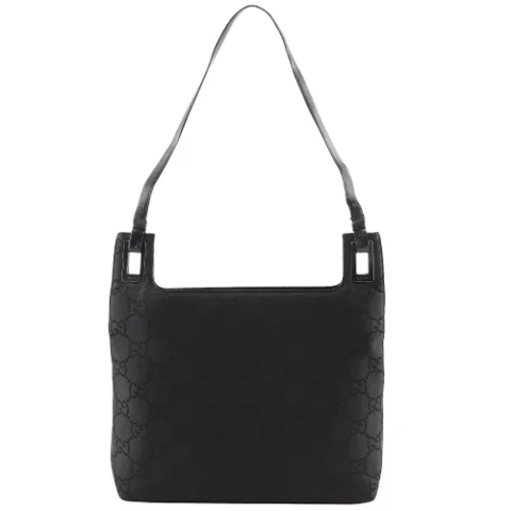 Gucci Vintage Pre-owned Canvas shoulder-bags Black Dames