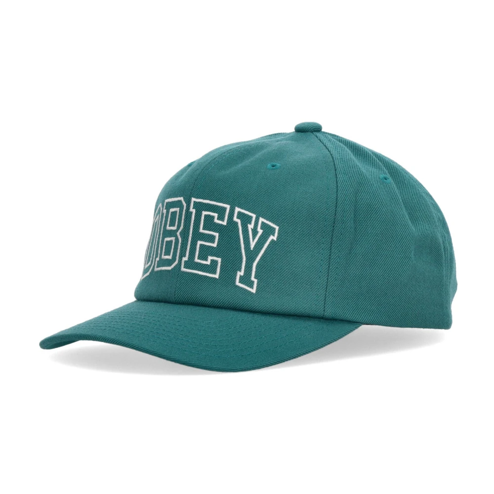 Obey Klassieke Snapback Fanfare Gebogen Klep Pet Green Heren