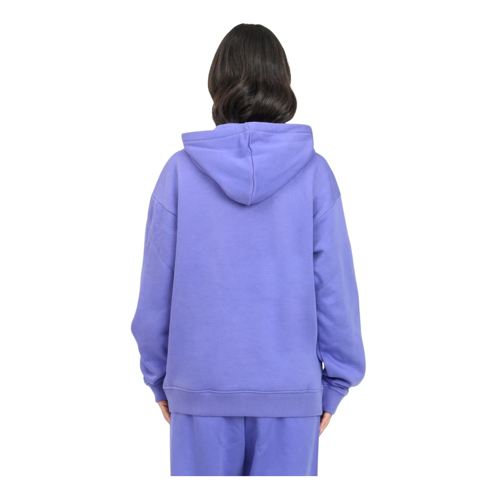 adidas Originals Paarse Essentials Fleece Hoodie Vrouwen Purple Dames
