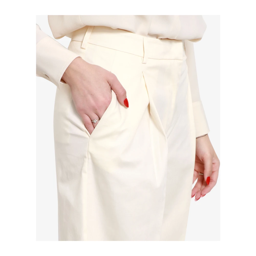 Mauro Grifoni Wide Trousers Beige Dames
