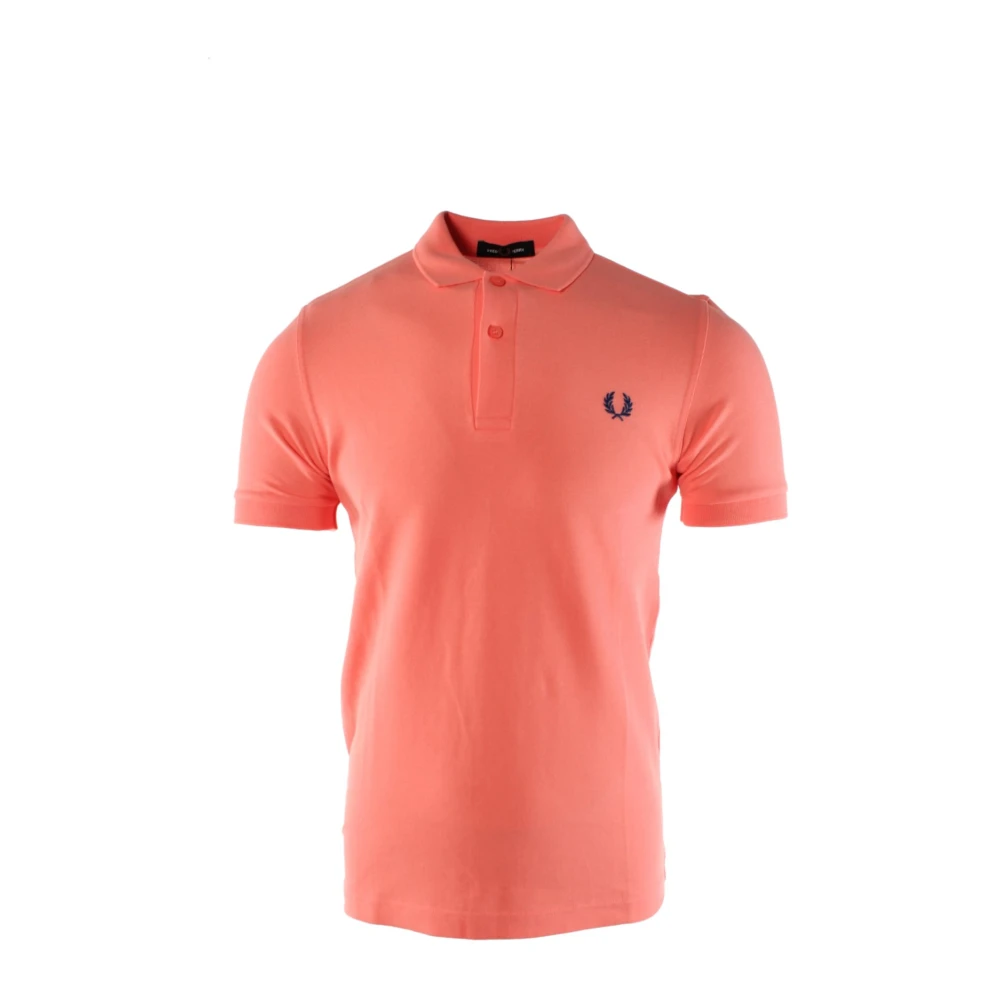 Fred Perry Men's Orange Cotton Polo Shirt