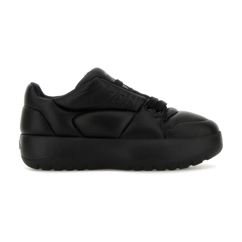 Dsquared2 Zwarte Leren Puffer Sneakers Dames Schoenen