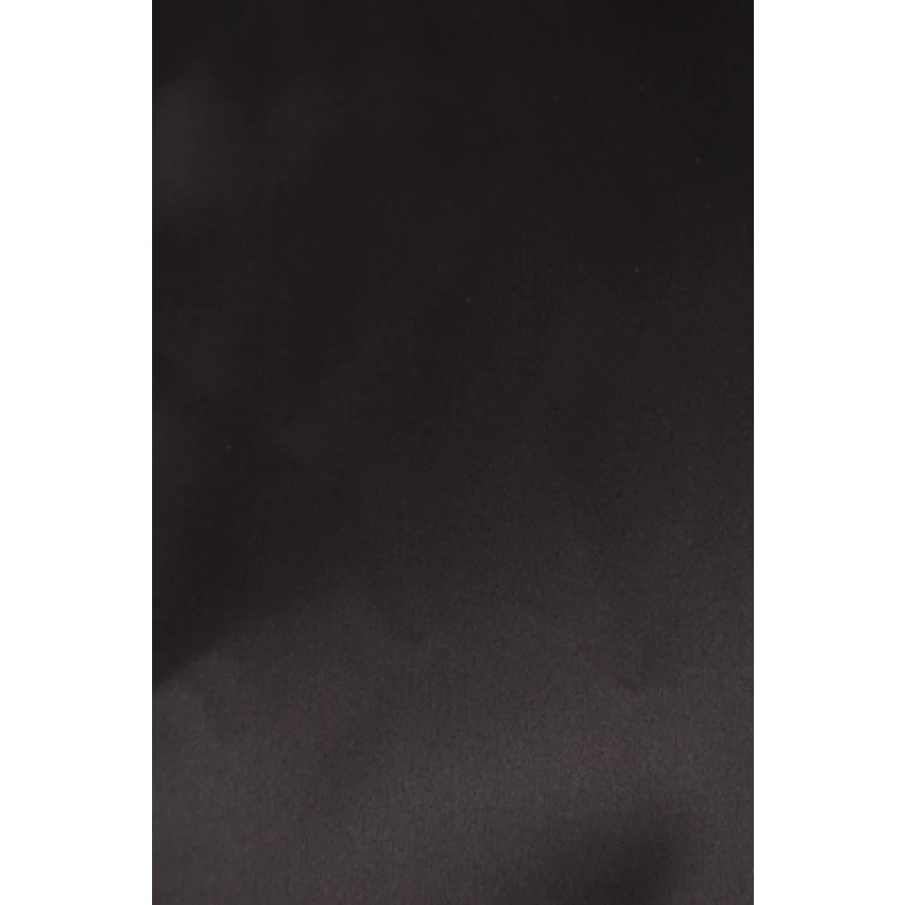 Saint Laurent Zwarte zijden satijnen overhemd met klassieke kraag en knoopsluiting Black Heren