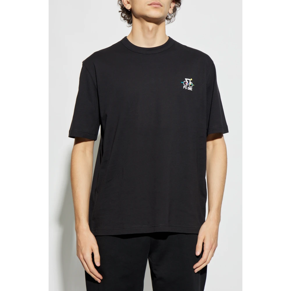 PS By Paul Smith Katoenen T-shirt met print Black Heren