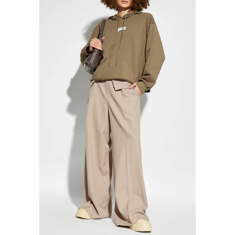 MM6 Maison Margiela Sweatshirt met logo Brown Dames