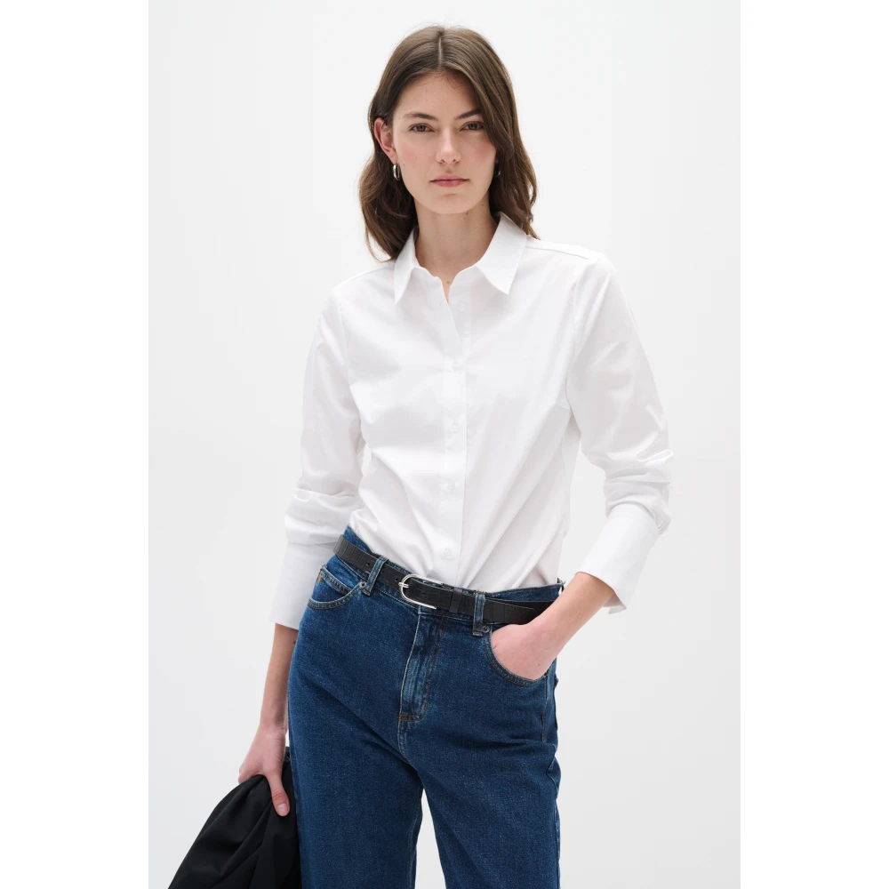 InWear Witte Stretch Shirt Cally IW White Dames