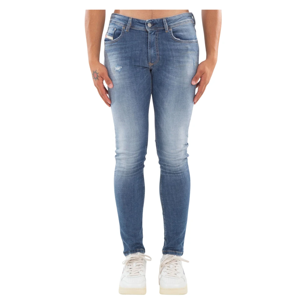 Diesel Lätta Skinny Jeans 1979 Sleenker Stil Blue, Herr