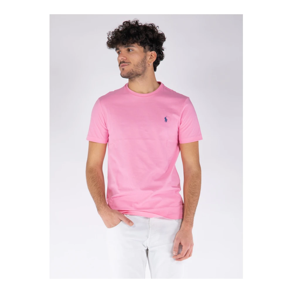 Polo Ralph Lauren Logo T-Shirt Pink Heren