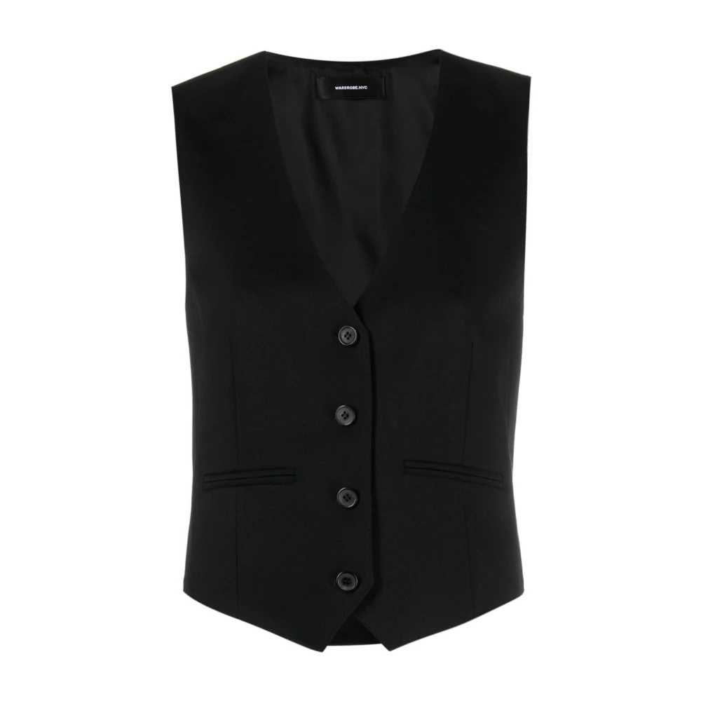 Wardrobe.nyc Zwarte Vest voor Mannen Black Dames