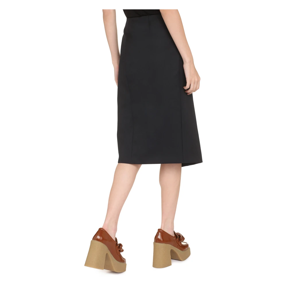 Givenchy Goudkleurige rok met knoopsluiting Blue Dames
