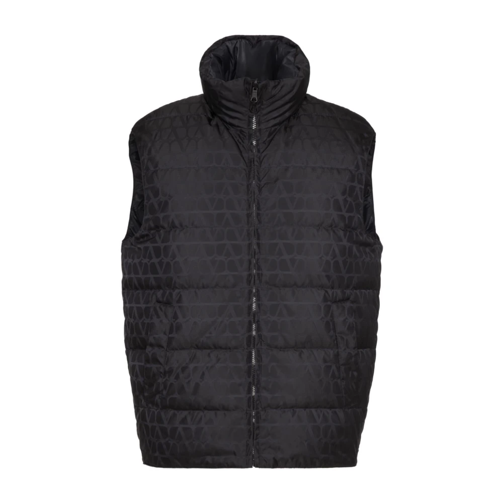 Valentino Garavani Blue Waistcoats, Male, Xl, Toile Iconographe Padded Gilet