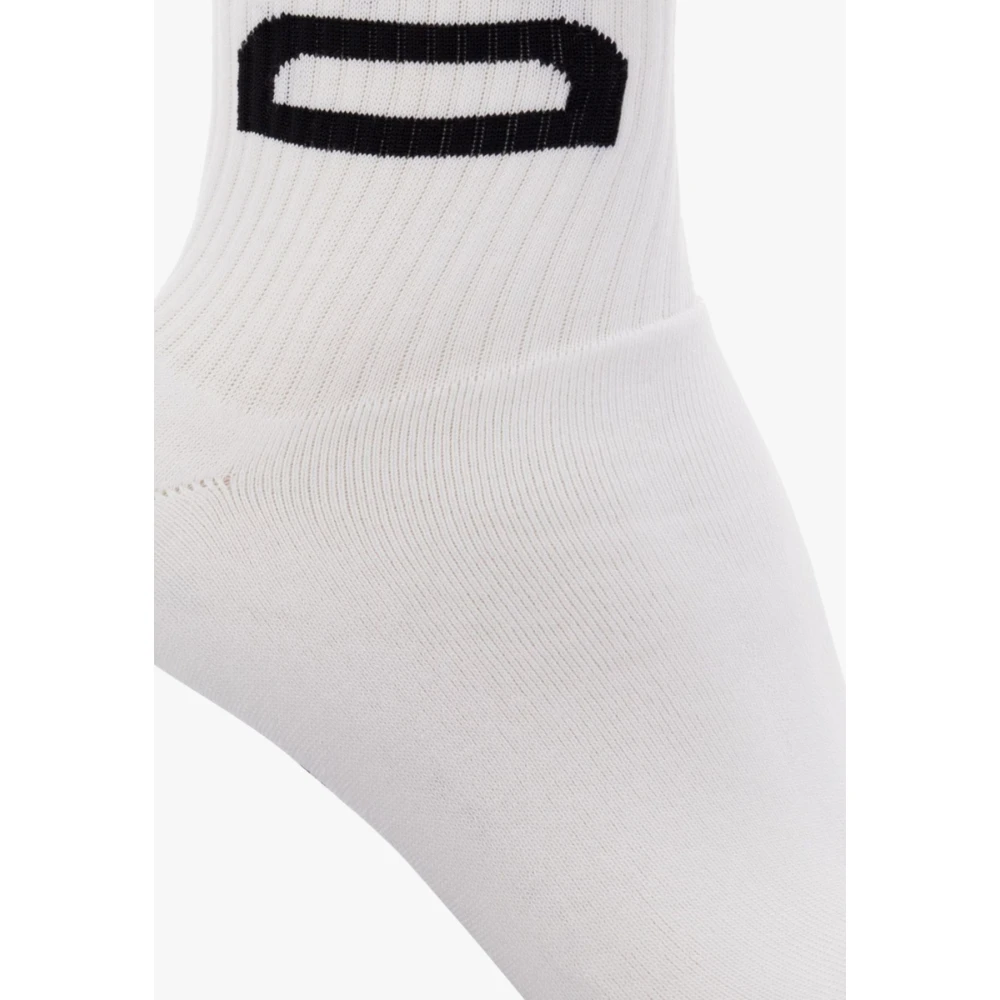 Dsquared2 Heren Mid Crew Sokken White Heren