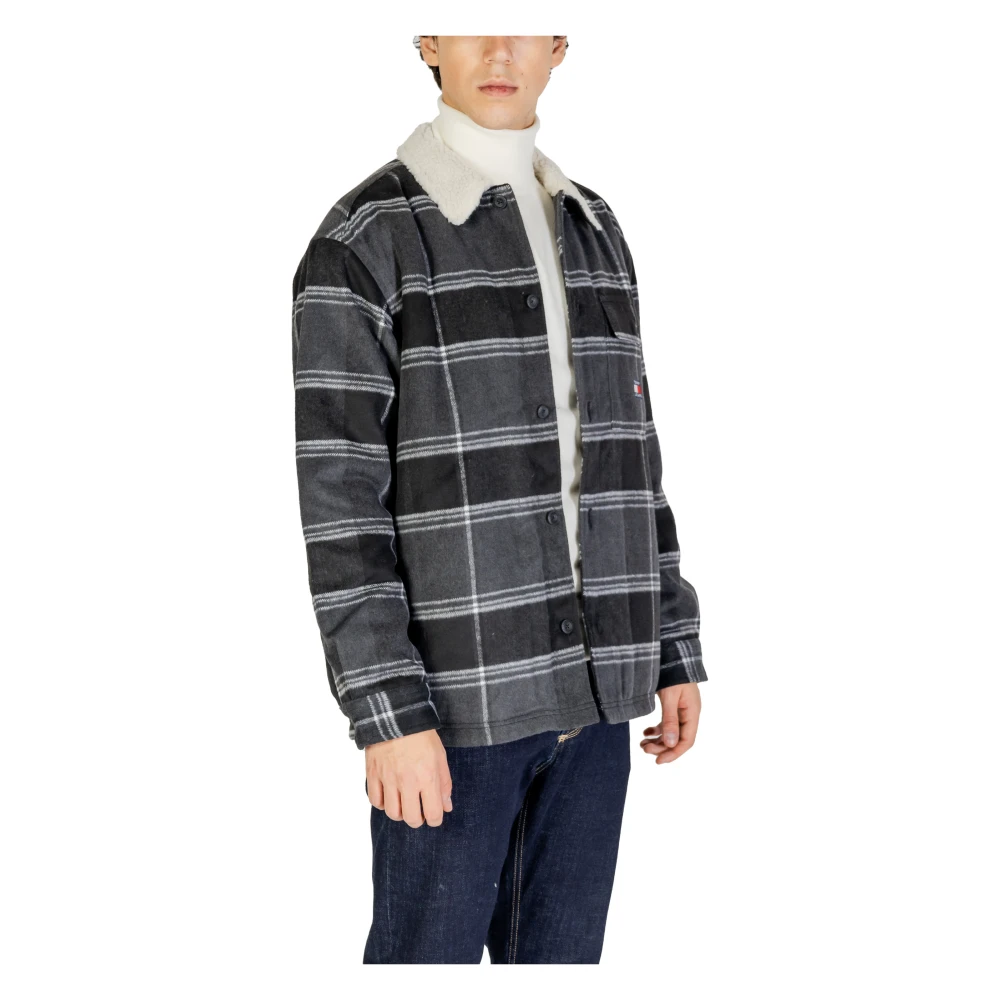 Tommy Jeans Sherpa Jas Mannen Herfst Winter Collectie Black Heren