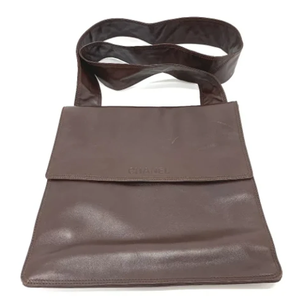 Chanel Vintage Pre-owned Fabric chanel-bags Brown Dames