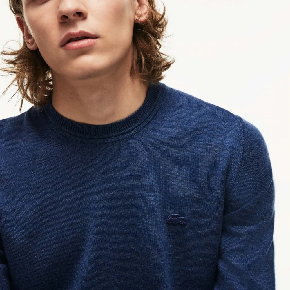 Lacoste Blauwe Sweatshirt Stijlvol Comfortabel Casual Wear Blue Heren