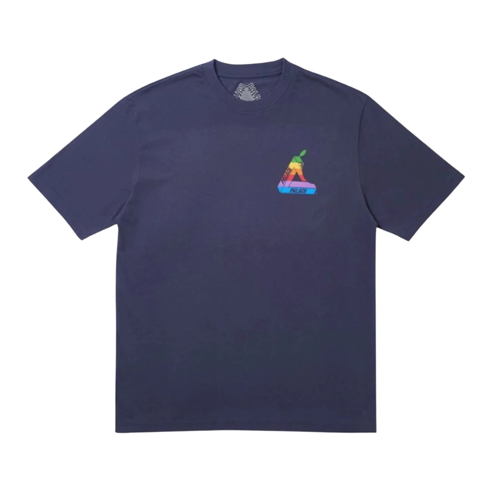 Palace Regenboog Logo Tee Beperkte Oplage Blue Heren