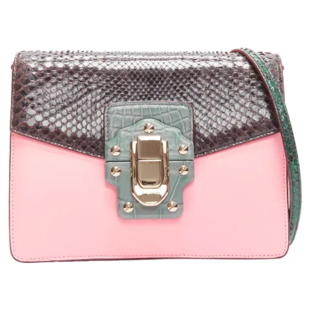 Dolce & Gabbana Pre-owned Leather shoulder-bags Pink Dames