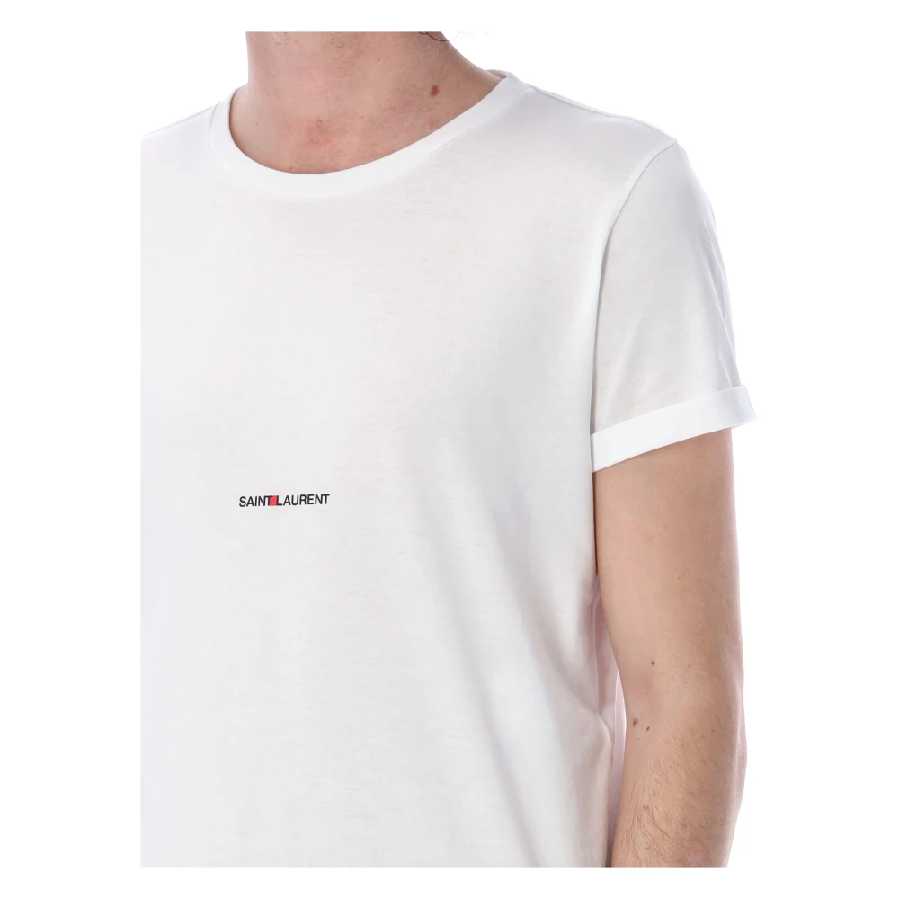 Saint Laurent Rive Gauche T-shirt White Heren
