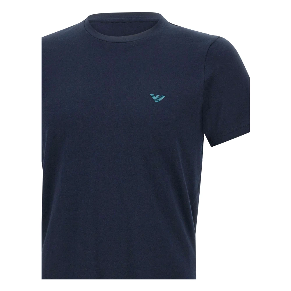 Emporio Armani Heren Stretch Katoenen T-Shirts Set Blue Heren