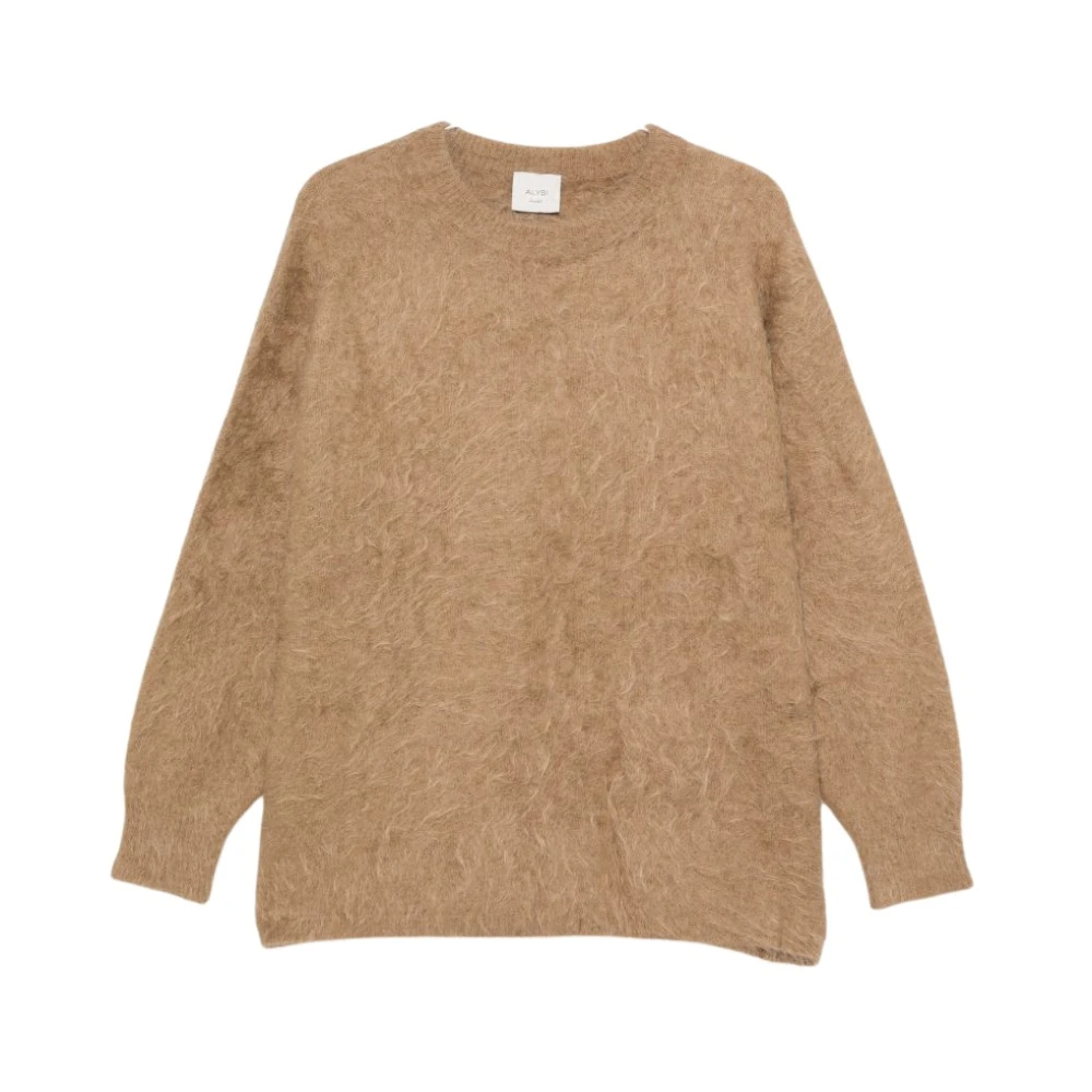 Alysi Round-Neck Knitwear - Female - Round-Neck Knitwear - Beige - S - Knitwear