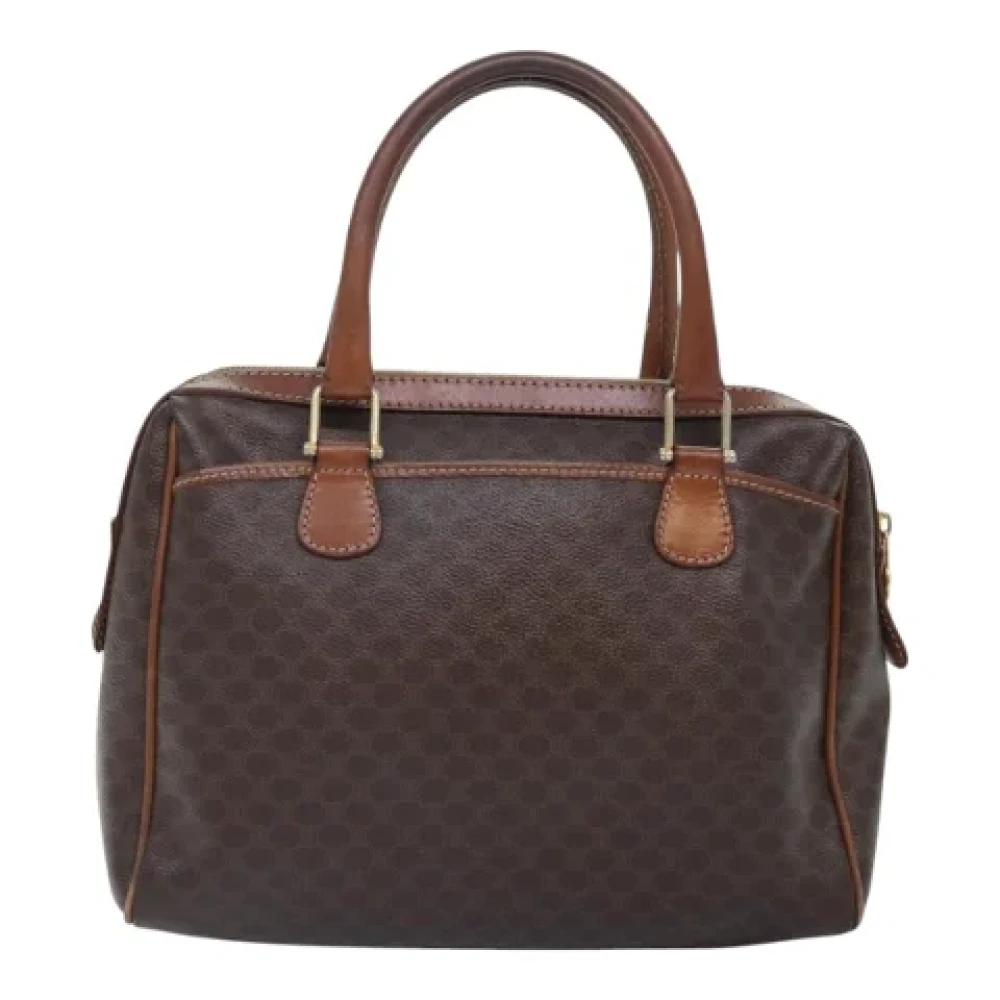 Celine Vintage Pre-owned Canvas handbags Brown Dames