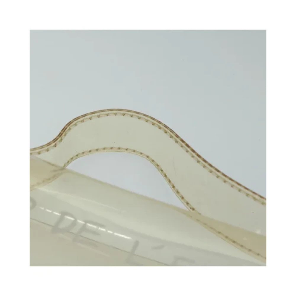 Hermès Vintage Pre-owned Canvas handbags Beige Dames