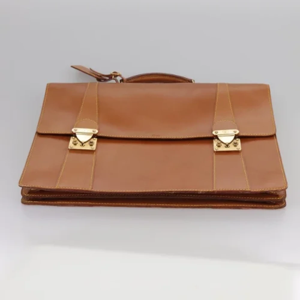 Louis Vuitton Vintage Pre-owned Leather handbags Brown Dames