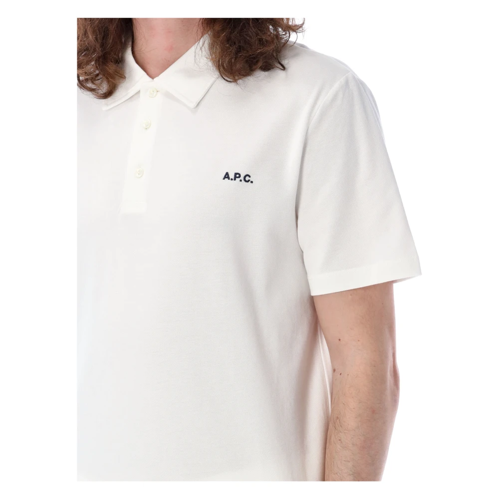 A.p.c. Polo Shirts White Heren