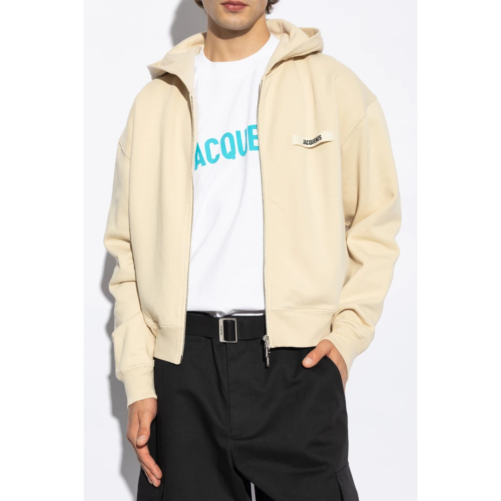 Jacquemus Sweatshirt met logo Beige Heren