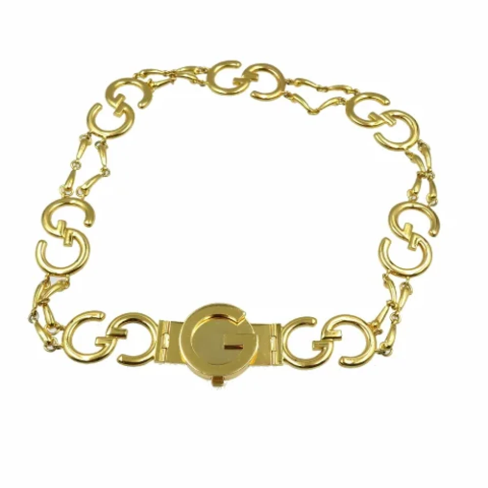 Gucci Vintage Pre-owned Metal belts Yellow Dames