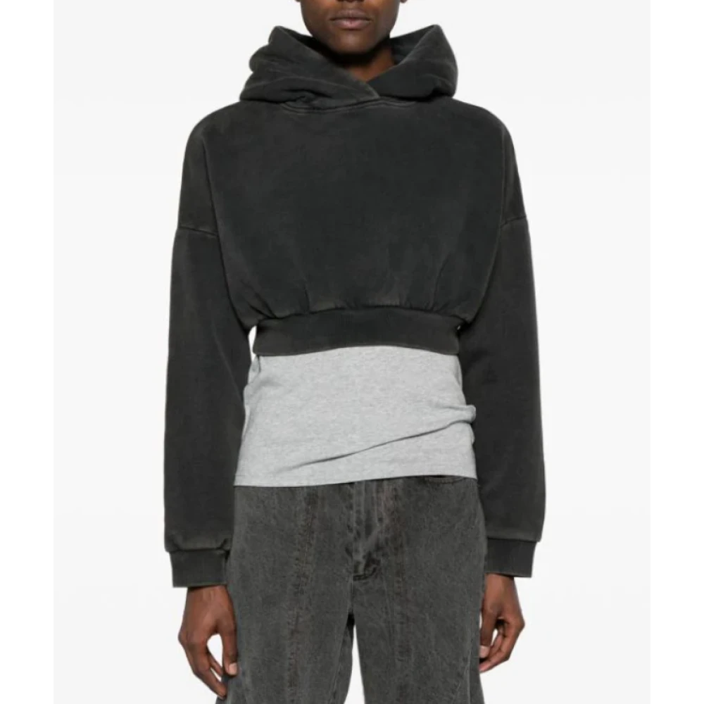 Entire Studios Zwart Gewassen Heavy Hoodie Black Heren