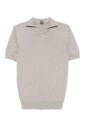 polo-beige-en-coton-avec-col-en-v