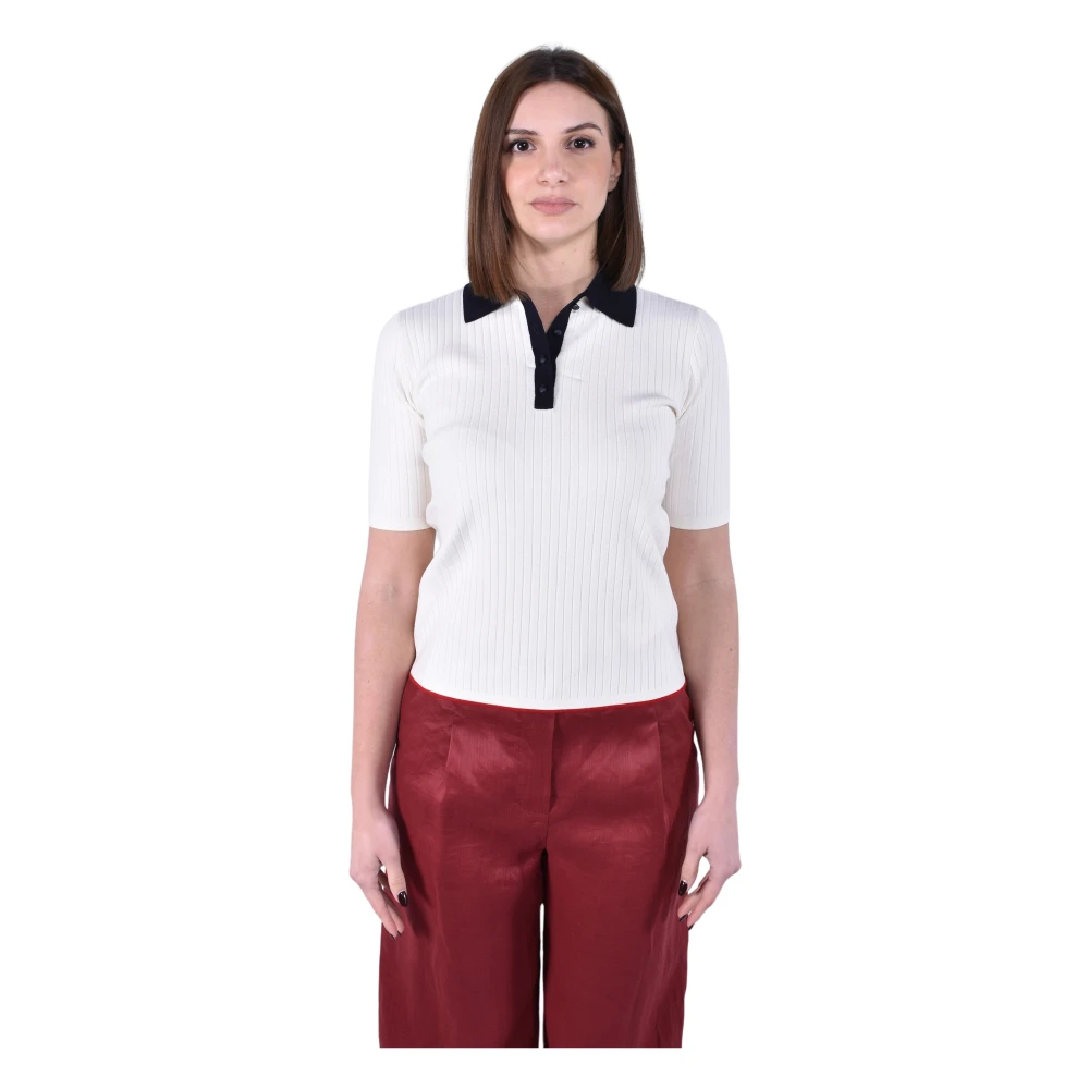 Max Mara Studio Mujer Blanco Camisetas, Talla: S
