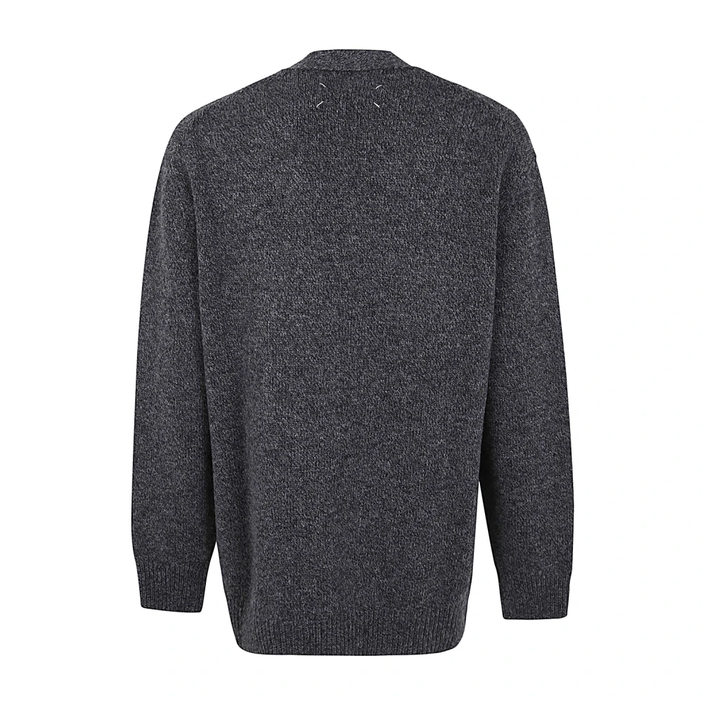 Maison Margiela Stijlvolle Gebreide Cardigan Sweater Gray Heren