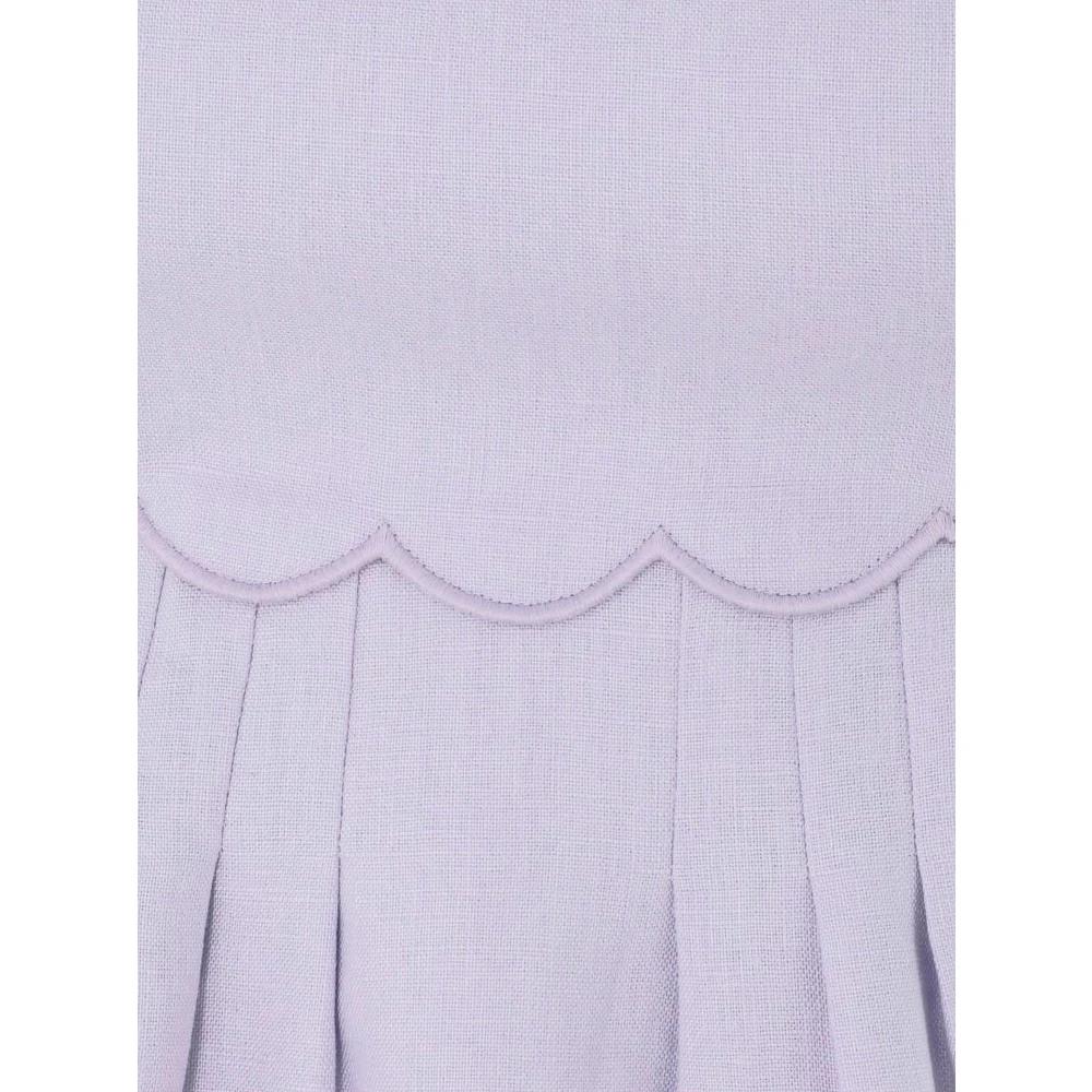 Zimmermann Linnen jurk met uitsnijdingen Purple Dames