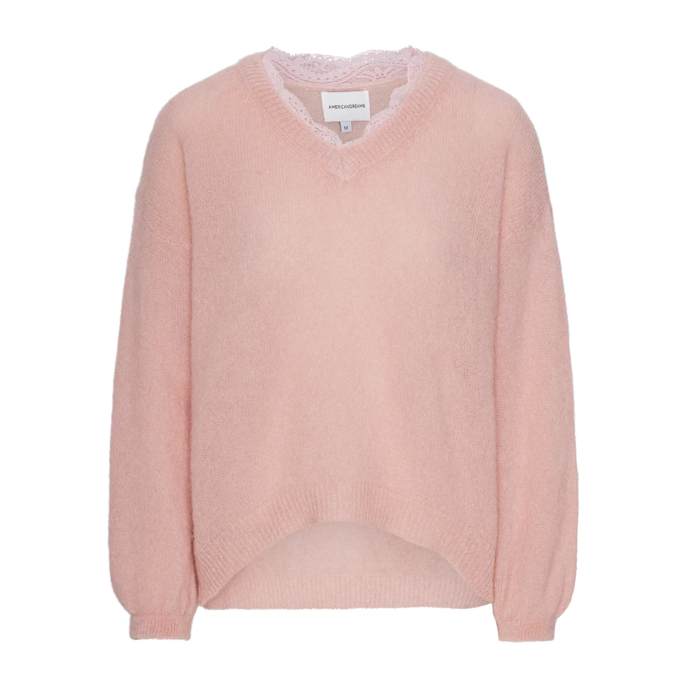 Knitwear > V-neck Knitwear - - Americandreams - Modalova