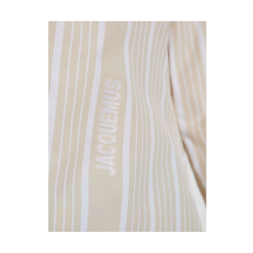 Jacquemus Beige Overhemd met knopen Lange mouwen Beige Dames
