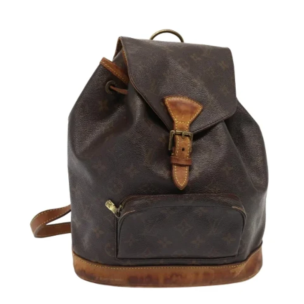 Louis Vuitton Vintage Pre-owned Canvas backpacks Brown Dames