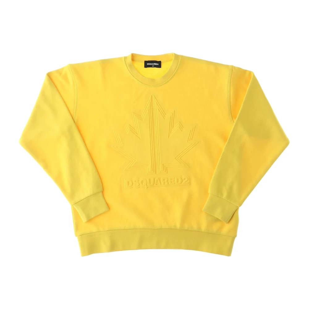 Dsquared2 Logo Sweatshirt för Barn Yellow, Pojke