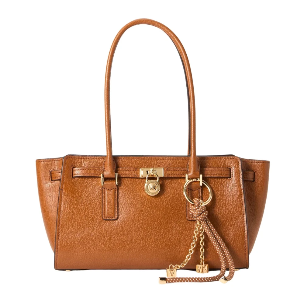Michael Kors Women's Brown Hamilton Moderne Small Leather Satchel - Shoulder Bags - One Size - Bags