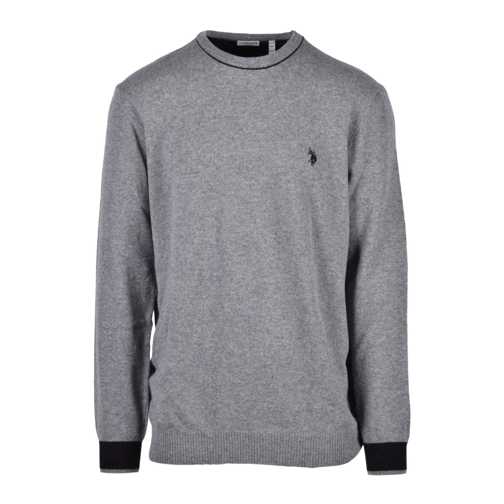 U.s. Polo Assn. Wolmix Gebreide Trui Gray Heren