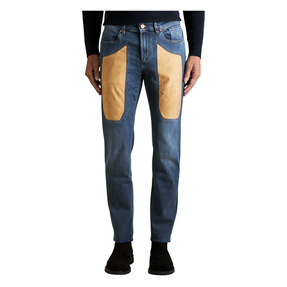 Jeckerson Men's Blue John Slim-Fit Jeans - Slim Fit Jeans - W40 - Jeans
