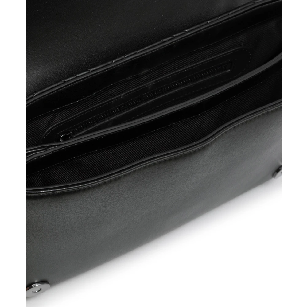 Love Moschino Schoudertas met Logo en Magneetsluiting Black Dames